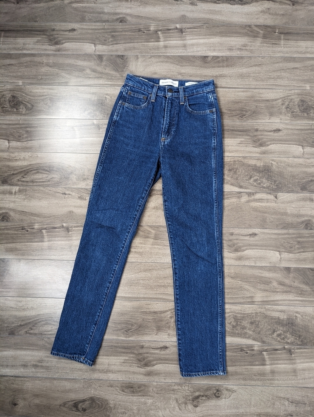 Denim Forum Jeans Anjelica High Rise Slim Size 25 Medium Blue